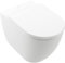 WC Villeroy & Boch Subway 3.0 washdown, a pavimento, senza bordo, TwistFlush, 370 x 600 mm, 4671T0, Colorazione: AntiBac Ceramic Plus bianco alpino