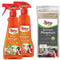 POLIBOY Möbel Reiniger - Schonender Holzreiniger für unbehandelte und versiegelte Holzmöbel - Seifenfreie Rezeptur - Mit frischem Organgenduft - 2x 375 ml - inkl. Baumwolltuch - Made in Germany