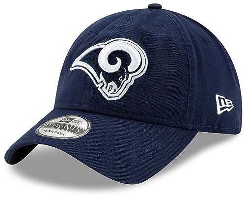 New Era NFL Core Classic 9TWENTY verstellbare Mütze, Einheitsgröße, Los Angeles Rams Navy, Einheitsgr��e