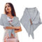 DTYGUIXE Dreiecksschal Musselin Damen Strickschal Dreieckstuch Schal Winterschal Warm Dreieck Schal Weich Strickschal Grau Dreieckschal mit Lederschnalle für Mütter, Ehefrauen, Familienmitglieder