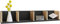 VCM Holzregal hängend | platzsparendes Regal | Maße: H. 15 x B. 97 x T. 17 cm | Elegantes Regal hängend | Aufbewahrungsregal | Bücherregal | Wandboard - Honsa Schwarz/Honig-Eiche