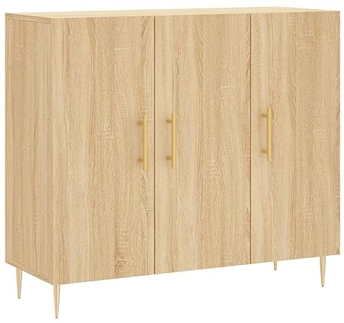 vidaXL Sideboard Sonoma-Eiche 90x34x80 cm Holzwerkstoff