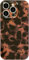 Efitoo for iPhone 15 Pro Case Tortoise Shell Cheetah Leopard Animal Print Pattern Cute Flexible Soft TPU Silicone Girls Woman Protective Shockproof Brown and Black Amber Phone Back Cover