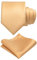 JEMYGINS Herren Krawatte mit Matte Oberfläche inklusive Einstecktuch Set in verschiedenen Farben Champagner Gold