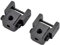 Sharplace 2Pcs Scroll Saw Blade Clamp Holder Pin Less Blade Clamp Repair Parts Black Metal Steel Saw Blade Holders Wire Saw Clamps