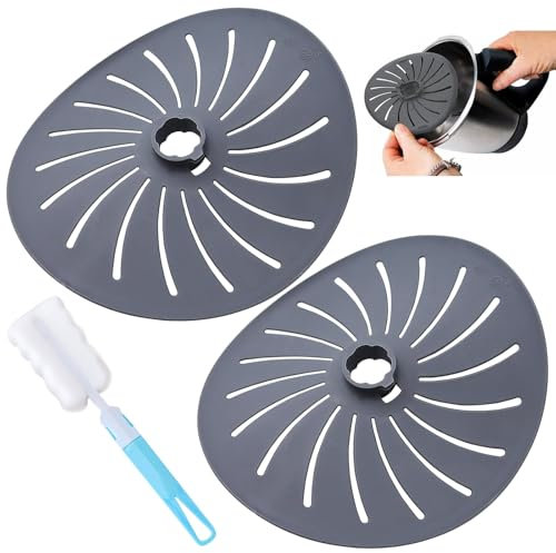 PIWOSGOL Cubrecuchillas Thermomix, 2 PCS Cubre Cuchillas para Thermomix TM5 TM6 TM31, Evite el Contacto Directo con Cepillo de Limpieza, Cubierta Protectora de la Cuchilla, Funda para Cuchillo (Gris)
