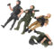 ibasenice Mini-actionfiguren für Sammler 4 Stück Armee-Mini-soldatenmodelle Detaillierte Dekorationen