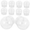 CIYODO Schneekugel Selber Machen Set 24st Schneekugel Weihnachtliche Befüllbarer Ball Befüllbare Zierkugel -Set Wasserkugelglas Leere Klare Plastik Transparent Kunststoff Schneekugeln