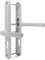 TSS UPVC Door Handles Set - Lever Offset Lever - 48mm / 87mm PZ (Centres) - 240mm Screw to Screw - Backplate 270mm X 32mm - Replacement UPVC Door Handles - PVC Door Handle (White)