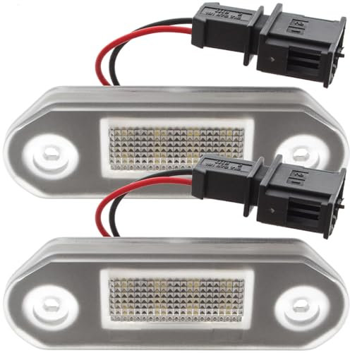 M MODECAR - Kompatibel mit Skoda Octavia I, VW Golf III Variant, Vento (Jetta III) LED-Kennzeichenbeleuchtung, 2 Stück Set für 1H5943119,