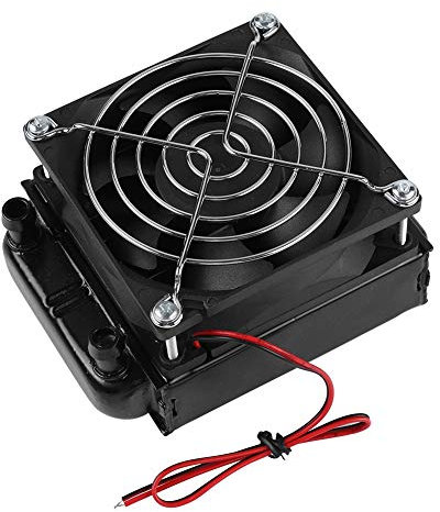 Quiet CPU Cooler, 80MM BlackCPU LED Water Cooling Cooler Heat Row Radiators with Fan For Computer PC
