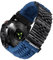 BINLUN Kompatibel mit Garmin Armband 22mm 26mm Geflochtene 550 Paracord Edelstahl Uhrenarmband Kompatibel mit Quickfit Kompatibel mit Fenix Kompatibel mit Forerunner Kompatibel mit Approach Dunkelblau