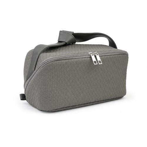 hhhouu Große Kosmetiktasche Damen aus PU Leder – Schminktasche mit Reißverschluss, Kulturbeutel Organizer für Frauen & Mädchen, tragbare Makeuptasche für Reisen & Geschenk HO-CB01