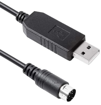 Cutesliving USB to 10-Pin Mini DIN Radio Programming Cable - with FT231XS Chip Intended for Yaesu Mobile Transceivers (1.8M/6FT)