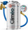 Climéo 3 en 1 - 2 x 400 ml avec tuyau et manomètre - Remplacement écologique pour réfrigérant et scellant R134a/R12 - Service autonome de climatisation