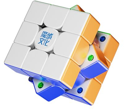 Zauberwürfel, Moyu Weilong WRM V11 Stickerless Spiegelwürfel Original Geschwindigkeitswürfel 3D Puzzlewürfel for Anfänger Enthusiasten (Weilong V11- Magnetic Version)