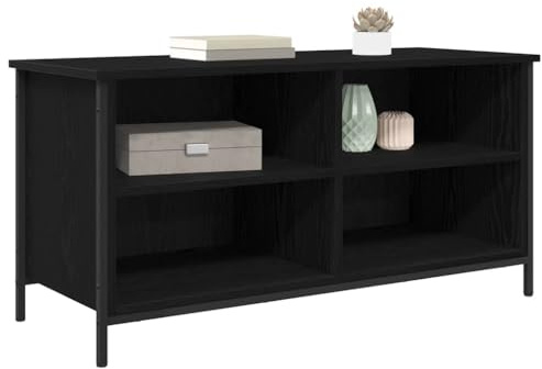 vidaXL TV-Schränk 100 x 40 x 50 cm Schwarz Eichen-Optik Holzwerkstoff