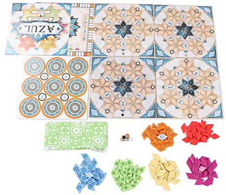Tile Placement Strategy Board Game, Multiplayer Tile Board Game for Adults and Teens, Competitive Pattern Building Game with Storage Bag for Family Party Holiday Gathering