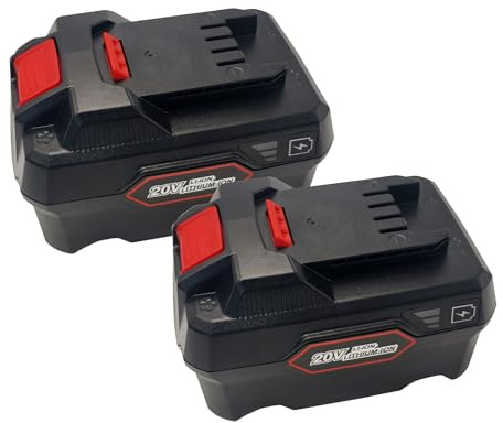 2X 20V 5Ah Akku für Parkside Pap 20 B1, B3, A1, A2, A3, Kompatibel mit Allen Werkzeugen der Parkside X 20V Team Serie