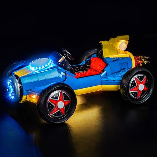 Set di luci a LED compatibile con Lego 72050 Luigi & Mach 8 (nessun modello), set di illuminazione decorativa compatibile con Lego Luigi & Mach 8 mattoncini modello