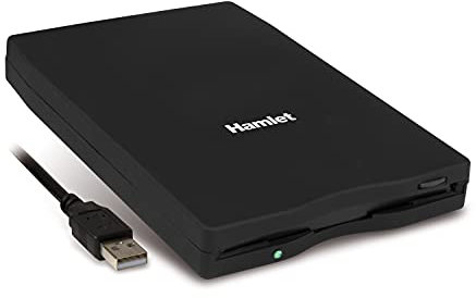 Hamlet XFDUSB - Floppy Drive 3,5 USB, Compatibile con Windows e Mac