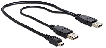 DeLock 83178 – USB Kabel (USB A, männlich/männlich, Schwarz)