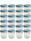 hocz 100 x Marmeladengläser 167ml - Einmachgläser Blau Kariert TO 66 - Einweckgläser mit Schraub-Deckel - Einkochgläser klein - Made in Germany