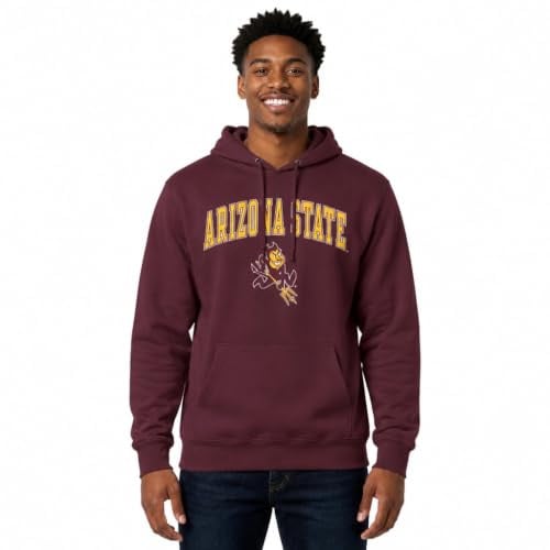 Campus Colors NCAA Kapuzen-Sweatshirt mit Aufdruck Arch & Logo, langärmelig, Unisex