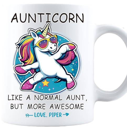 Perfectostore Mug cadeau pour tante avec inscription en anglais « Best Aunt Ever Gifts from nièce or nevew » blanc