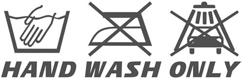 Decus Shop Hand WASH ONLY CAR XL 1311 (grau) // Sticker OEM JDM Style Aufkleber