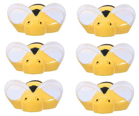 OSALADI 20 Stücke 3D Bienen Kühlschrankmagnete Figur Weihnachten Kühlschrank Aufkleber Mini Magnete Tiere Haken Kinder Mitbgebsel Pinnwand Whiteboard Magnettafel