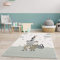 carpet city Kinderteppich Läufer Tiere - Eule Schaf Tucan 80x150 cm Creme - Kinderzimmer Teppich Modern