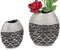 1 Stück Vase 20cm Serie Premium Black mit silber schwarzer Oberfläche