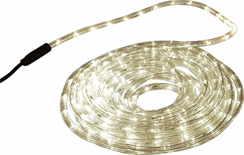 Northpoint LED Lichtschlauch 10m lang 7mm Durchmesser 2,7W für Innen und Außen 200 LEDs mit Timerfunktion warmweißes Licht