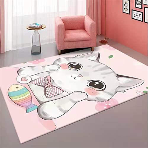 Bettumrandung Teppich Fleckerlteppich rosa Teppich für Schlafzimmer waschbarer Teppich Wohnzimmer zubehör 70X140CM Teppich Kinder Designer Teppich