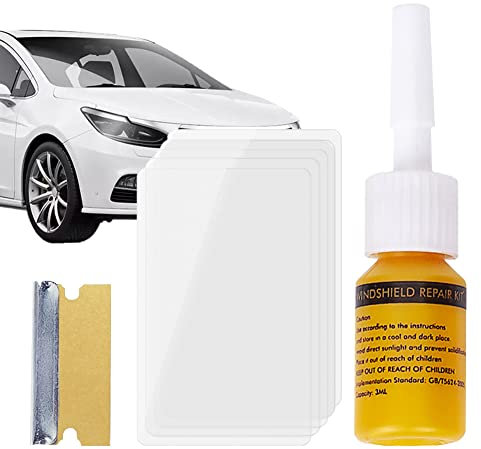 SCOBUTY Windschutzscheiben Reparaturset Werkzeug,Auto Windshield Repair Kit, Glas Reparatur Flüssigkeit,Set