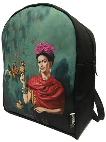 Merinda Rucksack Frida, Rucksack Frida mit Schmetterlingen Kunst, Schwarz