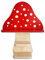 Ella & Emma Schwebendes Pilzregal aus Holz - Badezimmerregale, Crysta-Regal, Pilz-Dekor, Wandregale, Heim Schweberegal als Eck-Bücherregal, Küchendekoration, Kristallregal, Hängeregale