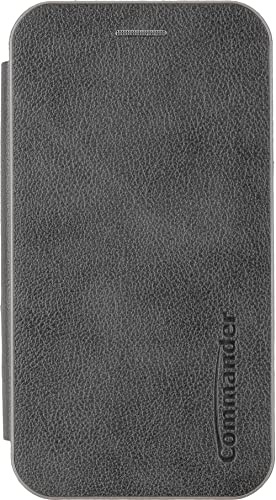 COMMANDER Curve Book Case Deluxe für Samsung S23 Elegant Royal Dark Gray
