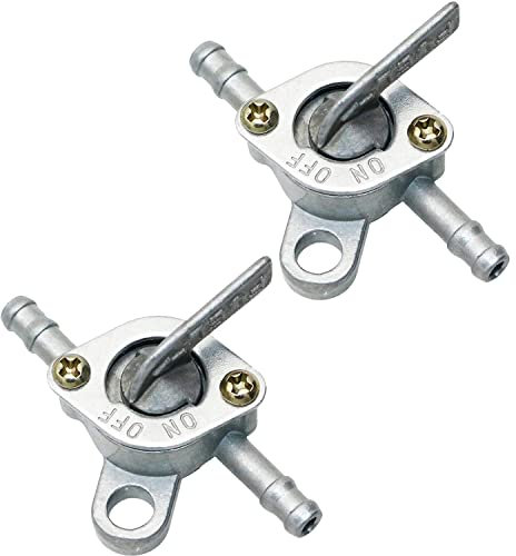 2 pezzi Valvola Serbatoio Carburante, Rubinetto Benzina Motociclo, Rubinetto Benzina Generatore, Rubinetto Benzina Tagliaerba, Rubinetto Benzina Universale, Rubinetto Benzina Serbatoio per Moto Quad