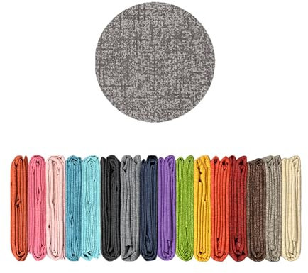 Il Gruppone Passione Casa Telo Arredo Tinta Unita in Cotone Panama Grandfoulard Copridivano Copriletto Sofà Made in Italy - Grigio - 2 Posti 280x240