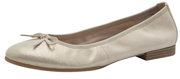 Tamaris 1-1-22116-41-110 Damen Ballerina Leder weiß weiß