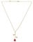 3D Red Rose Gold and Silver Pendant Chain Necklace for Women Ladies Girls UK Seller (Gold Chain Red Rose)