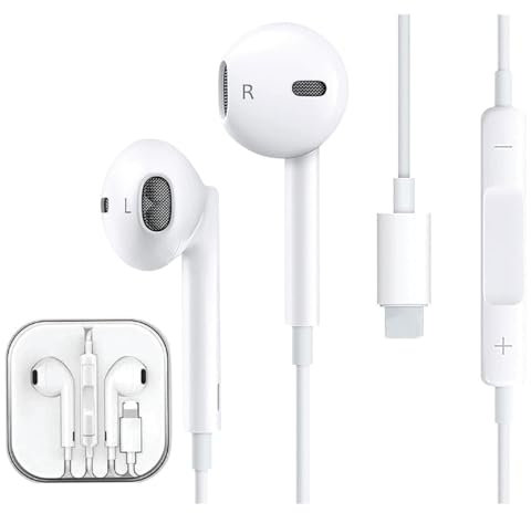 ZISONIX Écouteurs Intra-Auriculaires, Écouteurs avec Micro et télécommande pour iPhone 7/7 Plus/ 8/ 8Plus/ X/XS/XS Max/XR