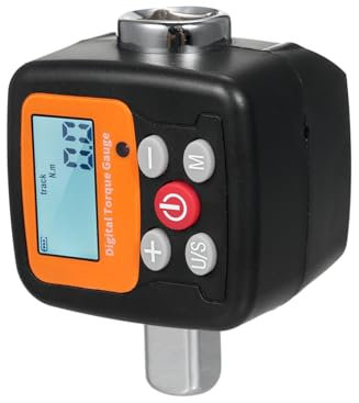 VISLONE Digital Display Torque Meter Wrench Torque Tester 1/2'' Drive with Sound Light Alarm Function High Accuracy 4 Torque Units Backlit Display - Perfect for Automotive Bike Bicycle