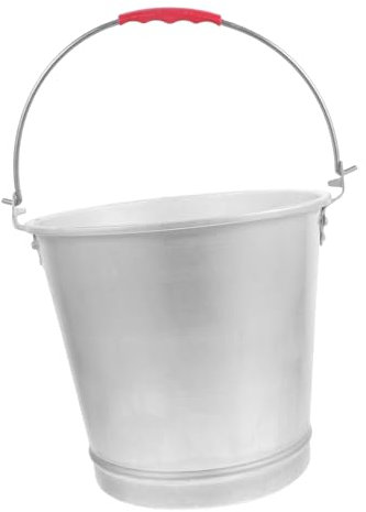 PRETYZOOM Seau en Aluminium à l'ancienne bidon de Lait en Acier Inoxydable Seau à Lait pour la Ferme Seau Polyvalent Godet capacité Portable Seau d'alimentation glacière