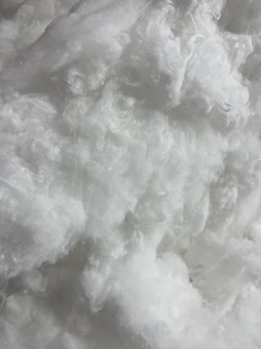pemmiproducts Füllwatte,100% Baumwolle, Weiss, 1 kg, fein, (EUR 17,50/kg), kompostierbar, Watte, Bastelwatte