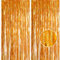 2pcs 3.2 x 8.3ft Glitter Gold Tinsel Curtain Foil Fringe Curtain Backdrop Party Streamers Curtain Photo Backdrop Decorations for Birthday School Graduation Hen Girls Party Decorations Gold