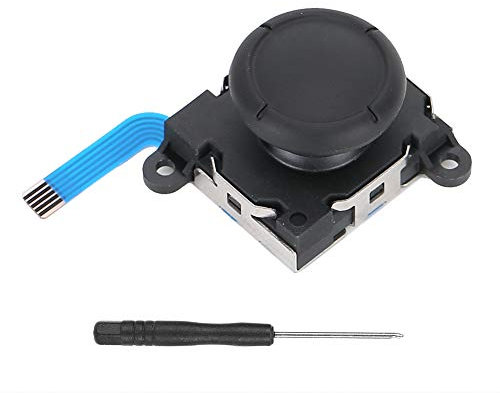 Gigicial 3D-Analog-Joystick-Ersatz, Links/rechts, Reparatursatz, Daumen-Sticks-Sensor, Kompatibler Switch, Ns-Controller, Lite, Nsl-Konsole, Joystick-Ersatz Mit Schraubendreher, Schwarz