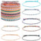 KHYYQUA 30 Stück Freundschaft Armbänder, Handgefertigt Geflochten Wickelarmband Kinder Mädchen Armband Gewebte Dünn Armbänder Freundschaftsarmband für Frauen Mädchen